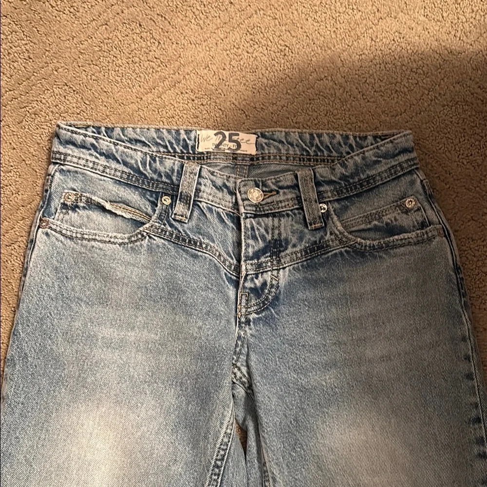 Free People We The Free Women's Light Blue Jeans - Picture 1 of 4